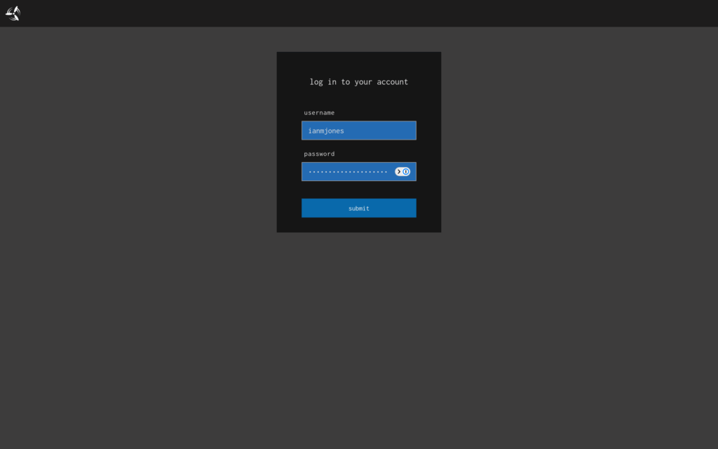 Login form for Concourse CI web app.